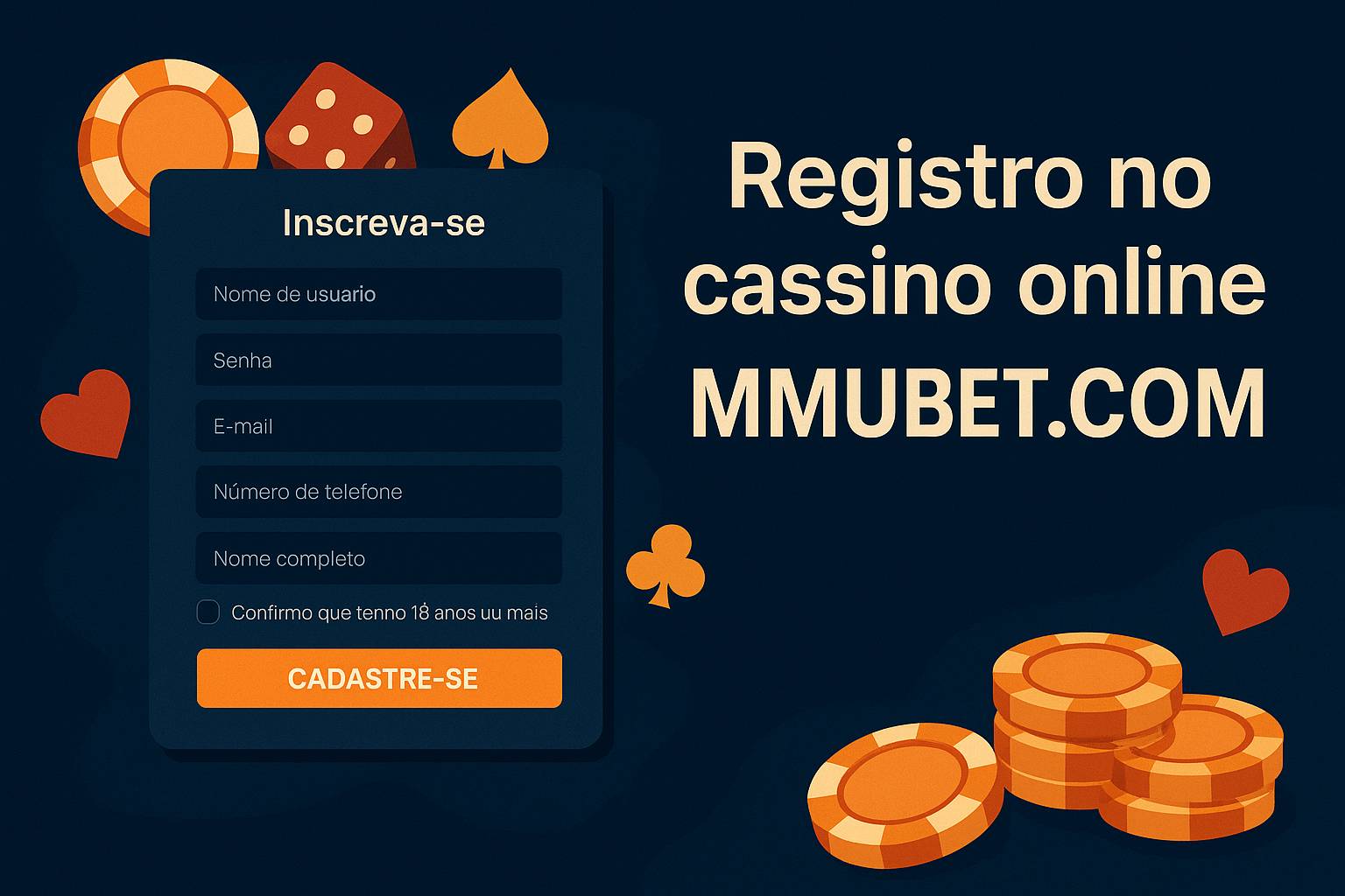 Não Perca tempo, o rRgistro na site MMUBET.COM